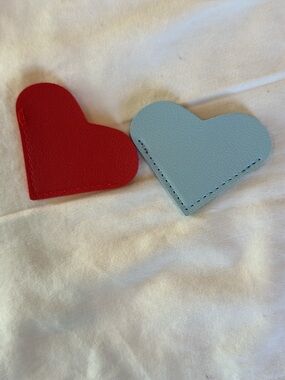 Heart heart Bookmarks - Red & Light Blue